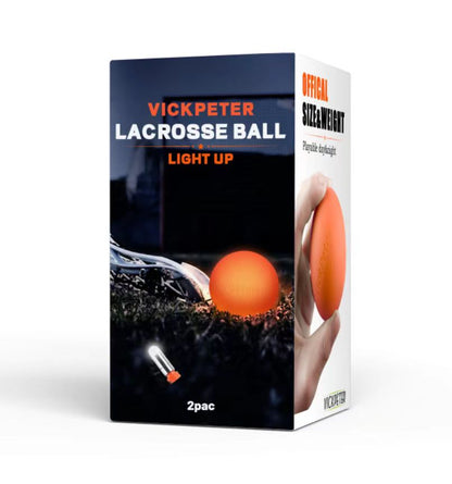 Lacrosse Ball Glow in The Dark Lacrosse Ball 2 Pack Light Up Lacrosse Balls Perfect Lacrosse Gifts for Boys,Girls Led Lacrosse Ball